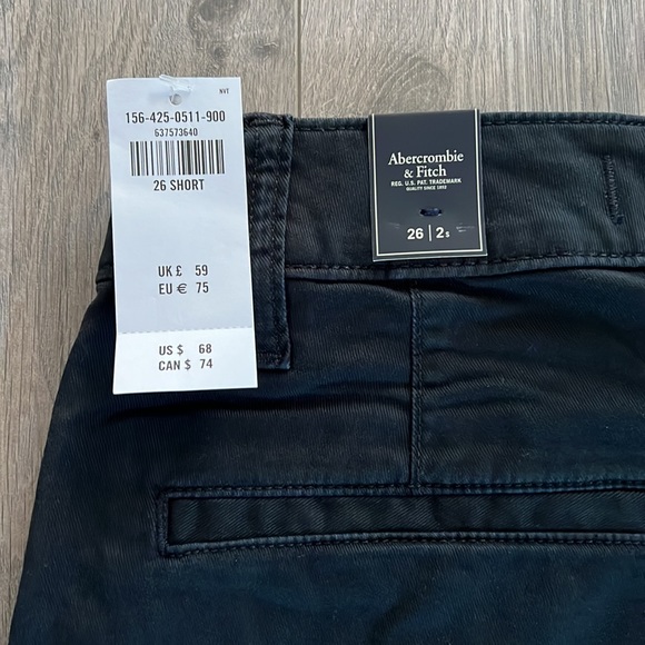 Abercrombie Womens sz2 black cropped pant - Picture 3 of 3